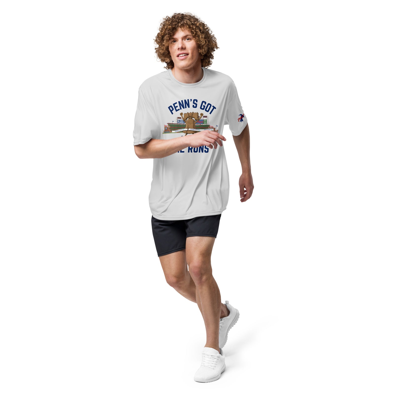 "Penn's Got the Runs" Unisex Performance Tee by Phillygoat – Philadelphia sports apparel