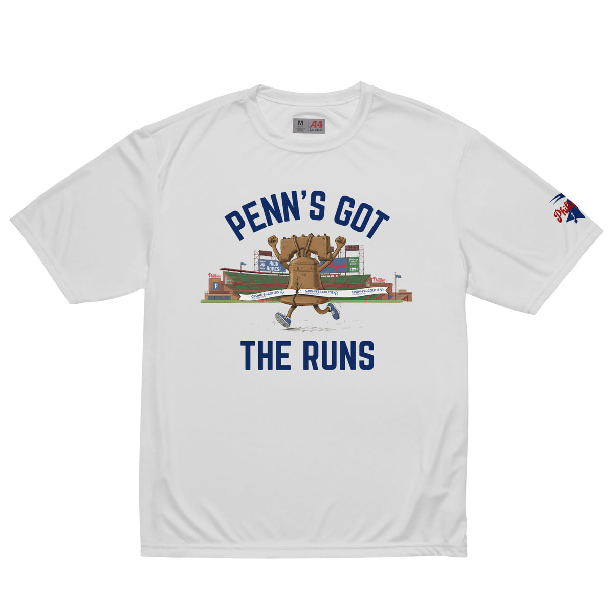 "Penn's Got the Runs" Unisex Performance Tee by Phillygoat – Philadelphia sports apparel