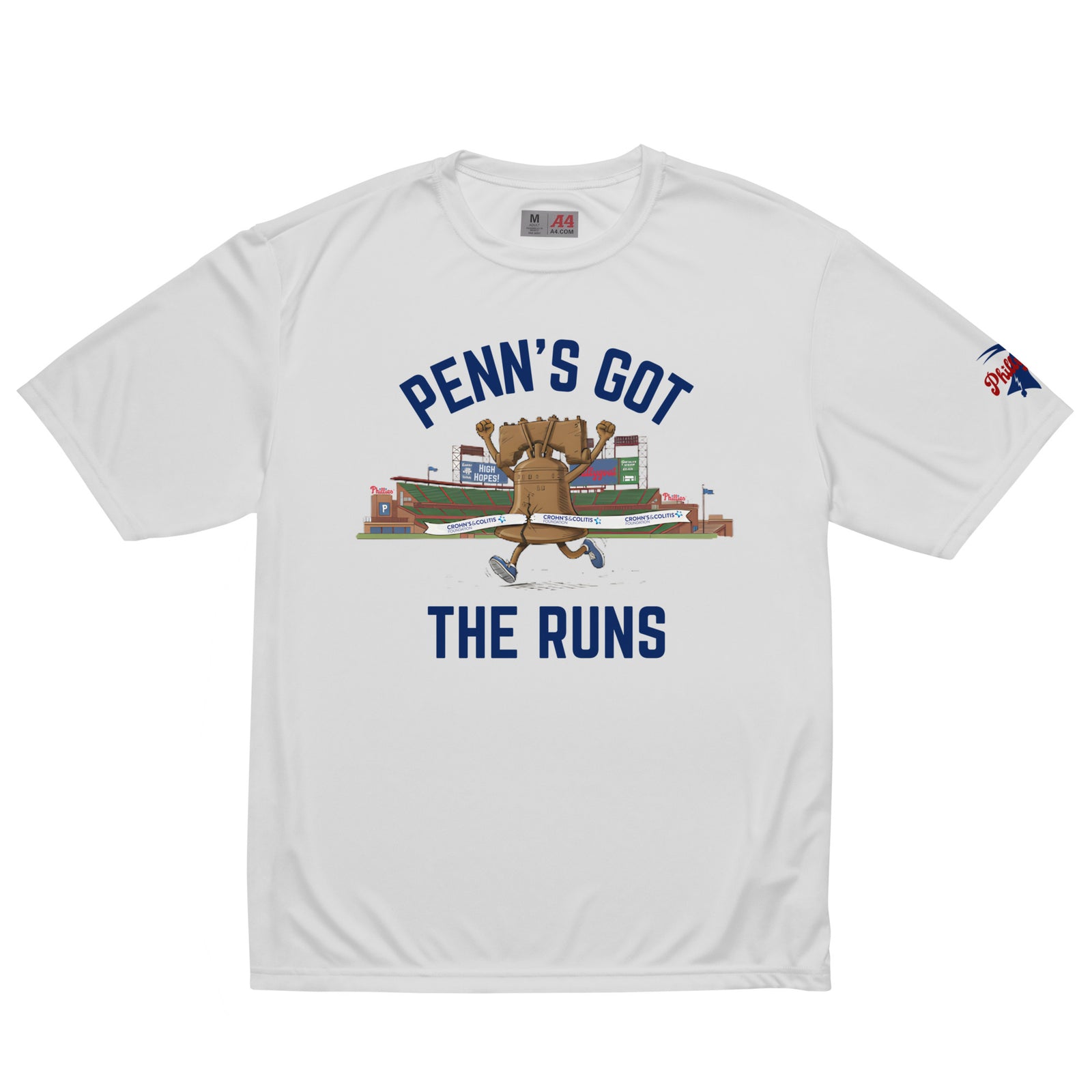 "Penn's Got the Runs" Unisex Performance Tee by Phillygoat – Philadelphia sports apparel