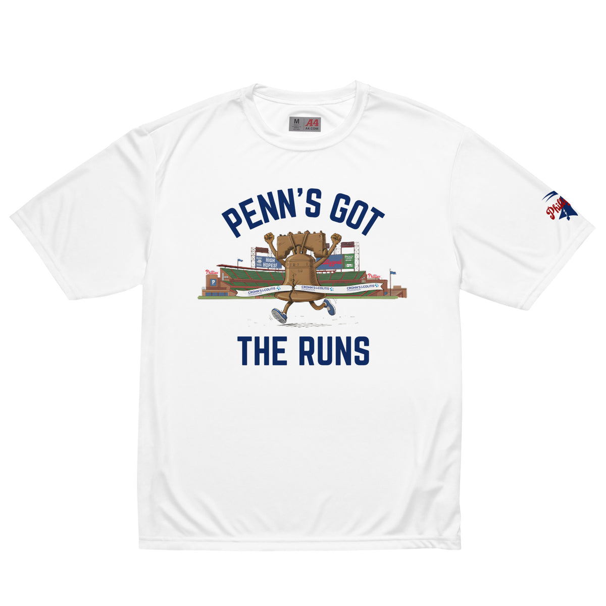 "Penn's Got the Runs" Unisex Performance Tee by Phillygoat – Philadelphia sports apparel