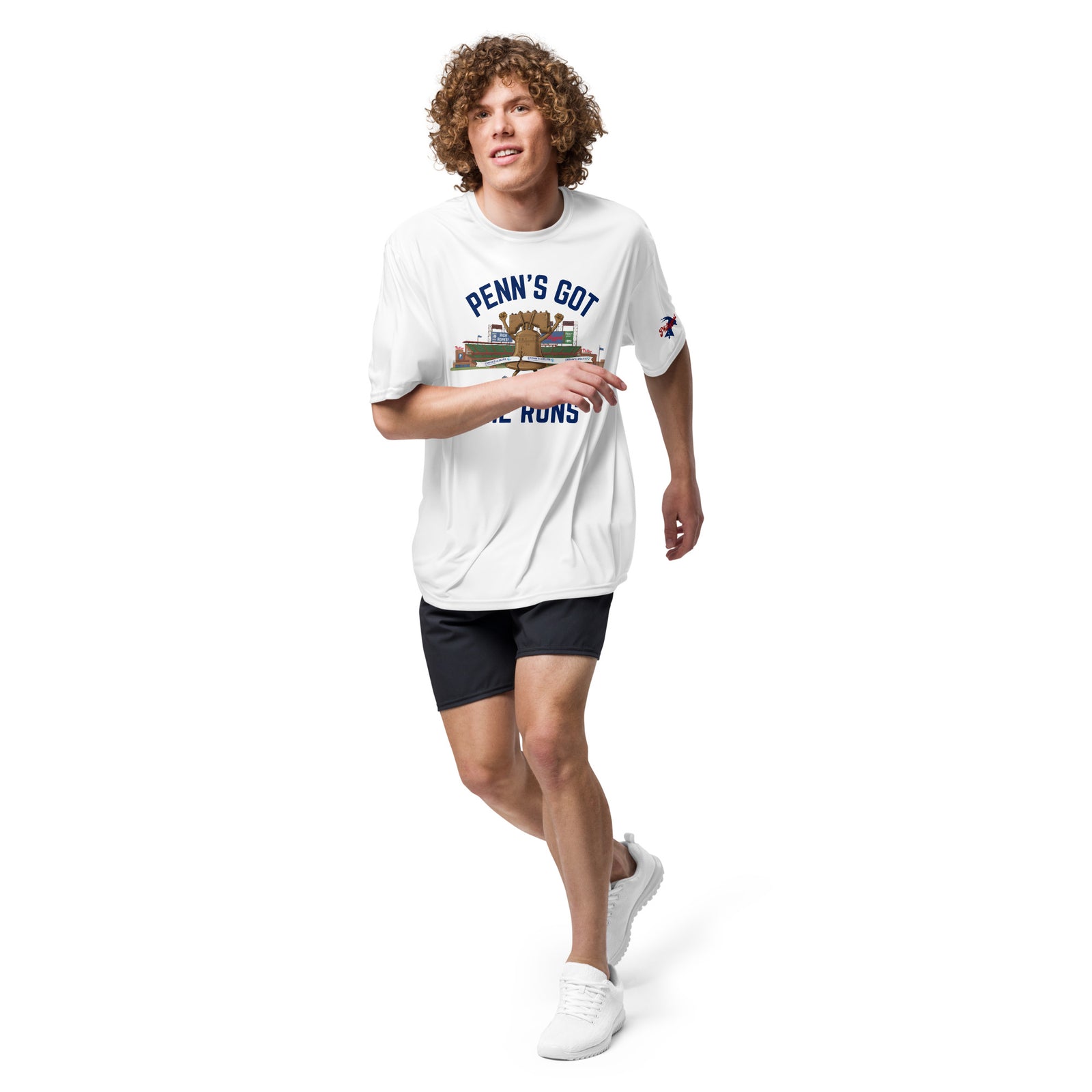 "Penn's Got the Runs" Unisex Performance Tee by Phillygoat – Philadelphia sports apparel