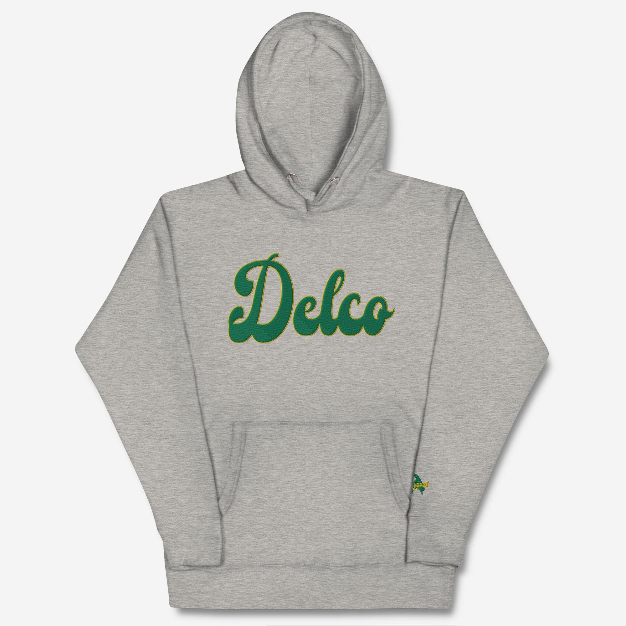 "Delco" Embroidered Hoodie