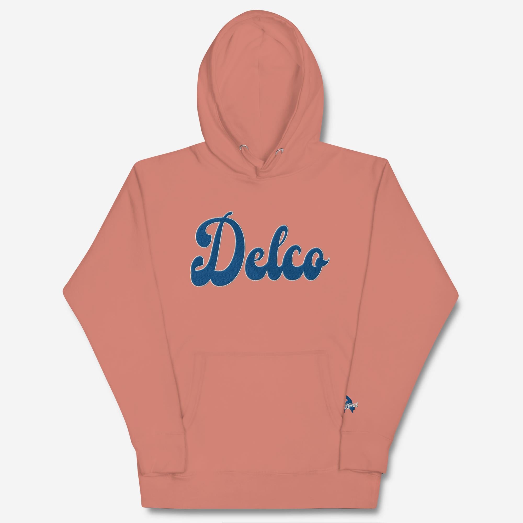"Delco" Embroidered Hoodie
