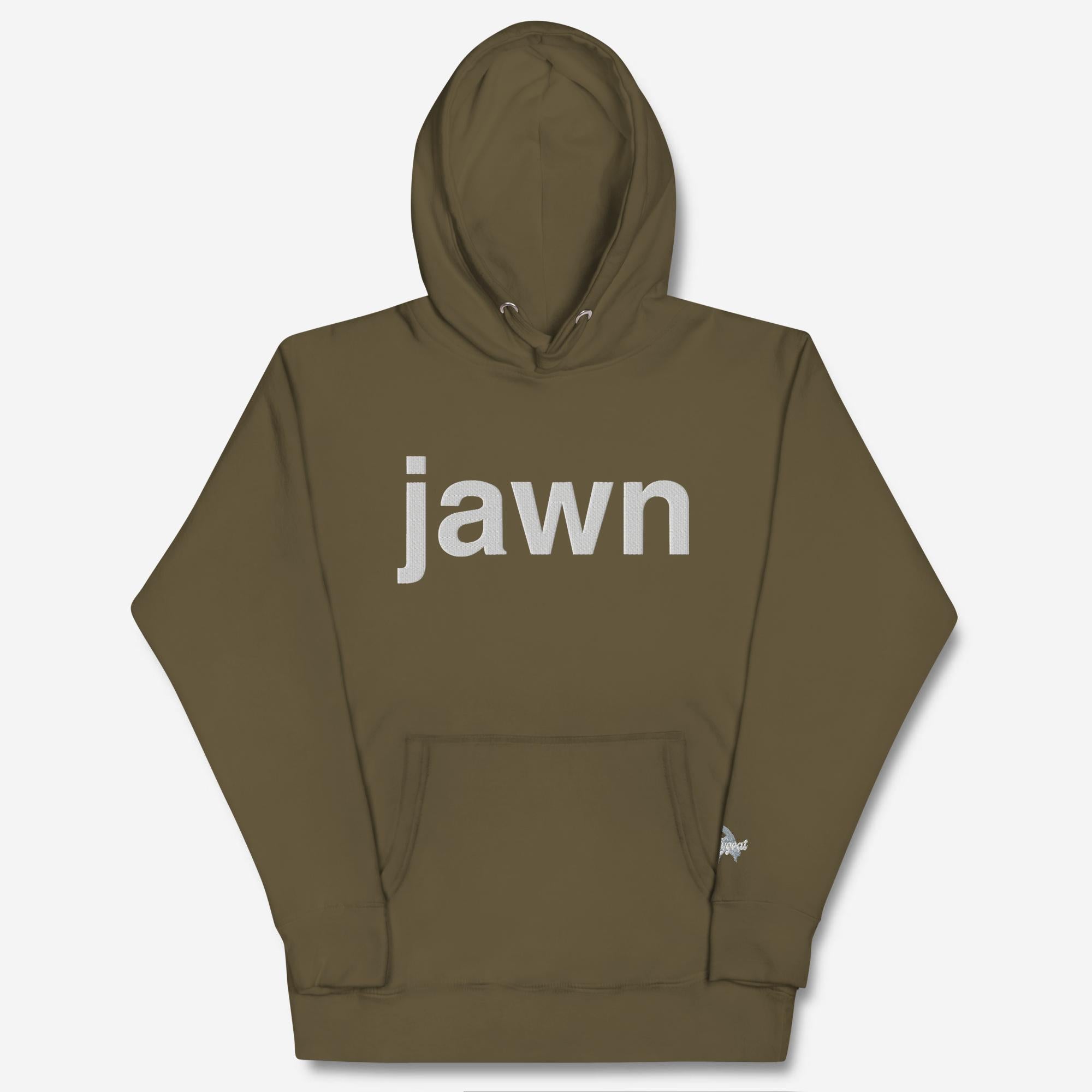 "Helvetica Jawn" Embroidered Hoodie