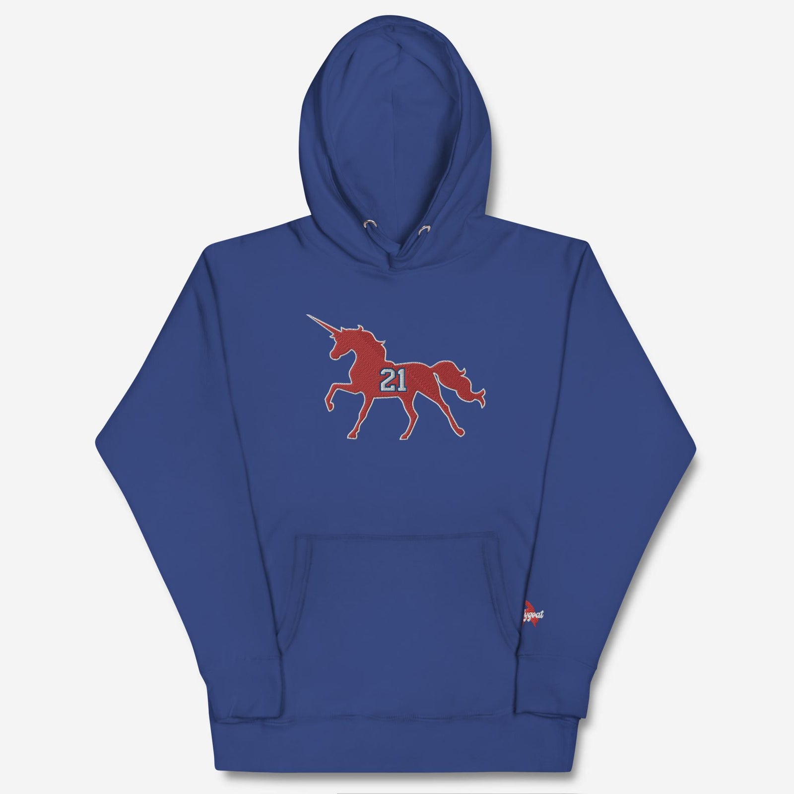 "Embiidicorns Are Real" Embroidered Hoodie