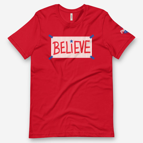 Believe Tee | Philadelphia Phillies Inspired | phillygoat Heather True Royal / S