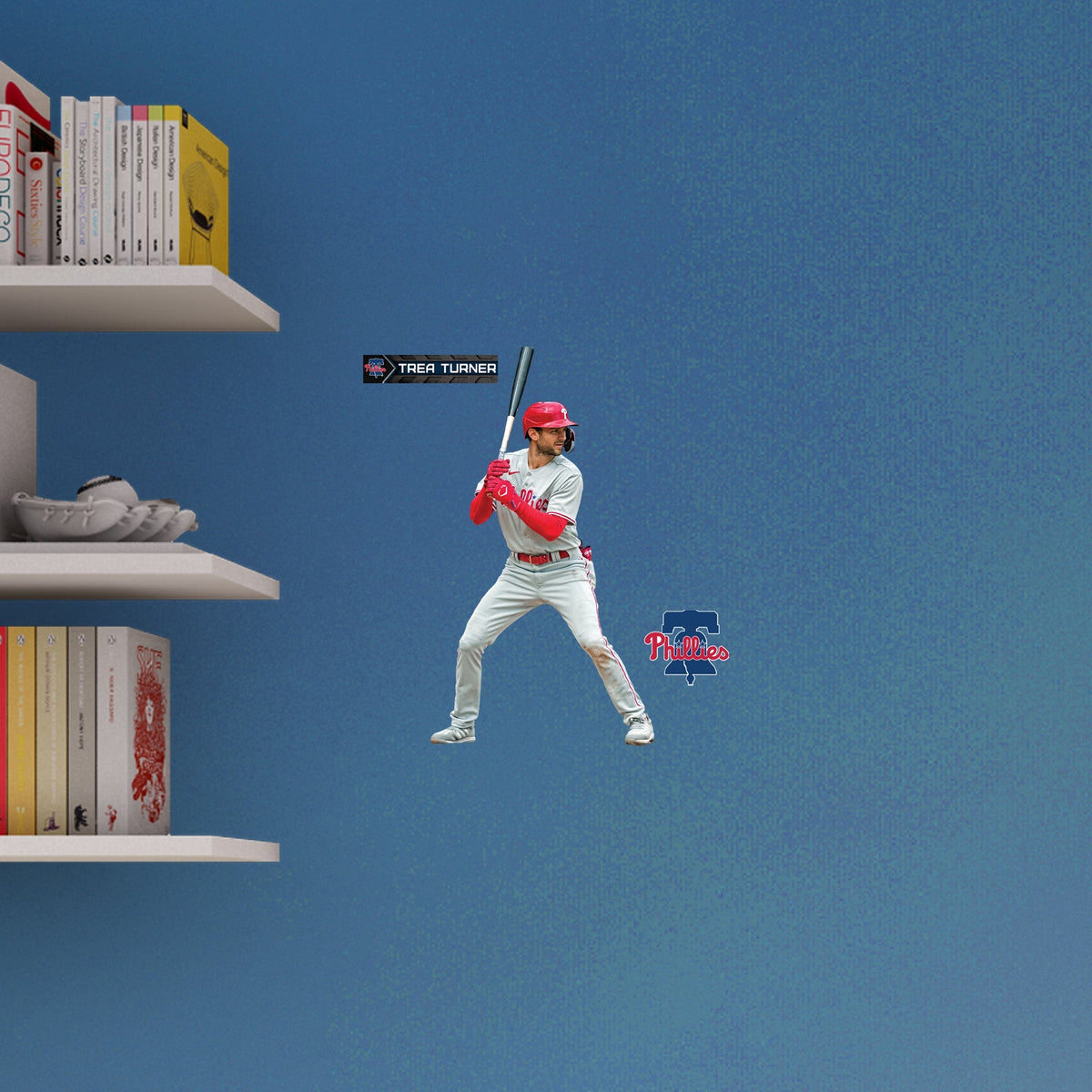 Trea Turner - RealBig Collection - Official MLB - Philadelphia Phillies - Reusable Vinyl Wall Decals