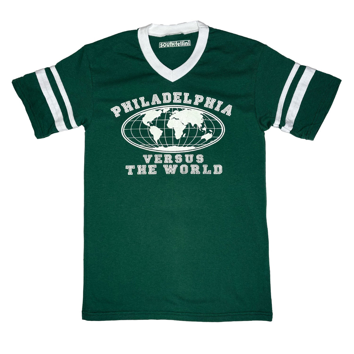 "Philadelphia Versus The World" Striped Jersey Tee