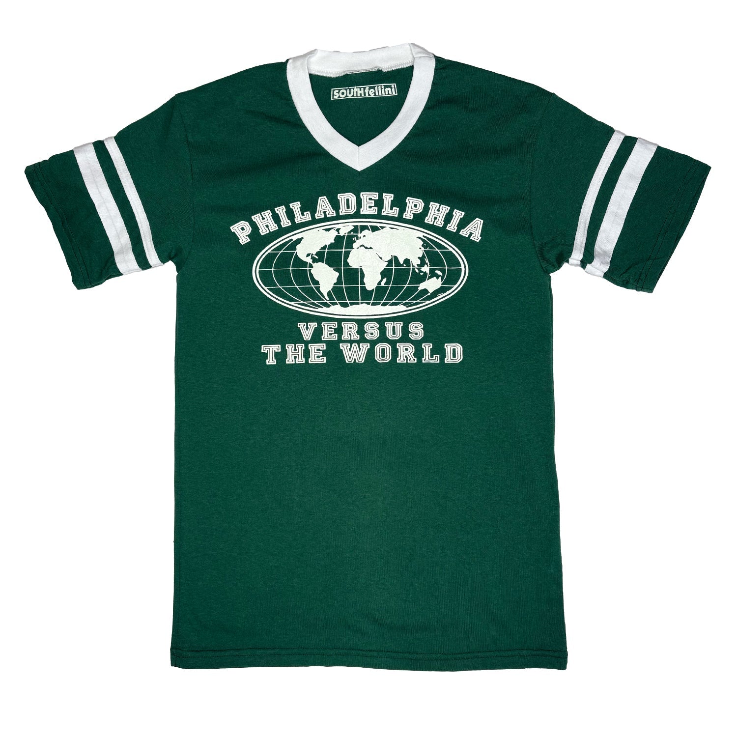 "Philadelphia Versus The World" Striped Jersey Tee