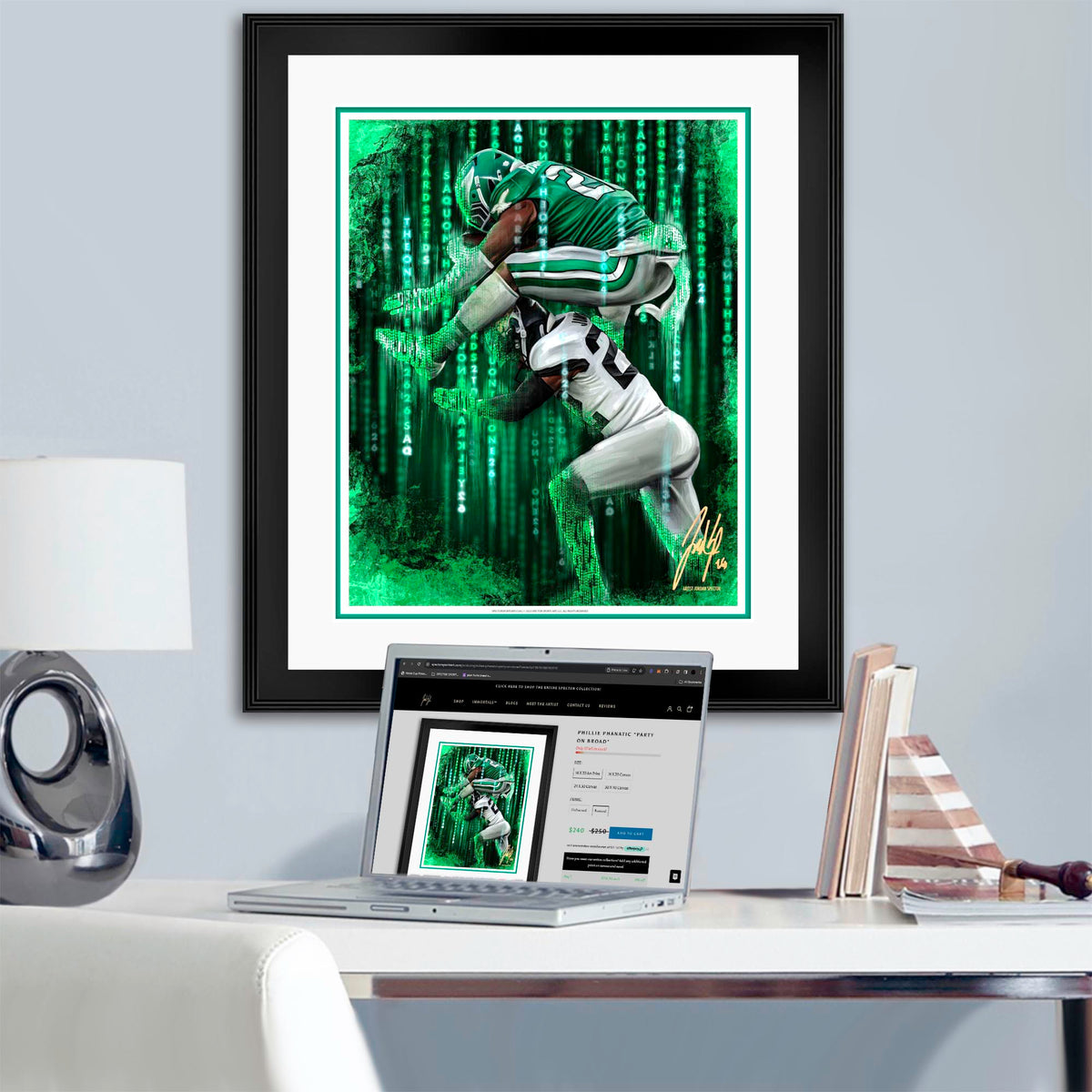 "Saquon Barkley 'THE ONE'" Art Piece