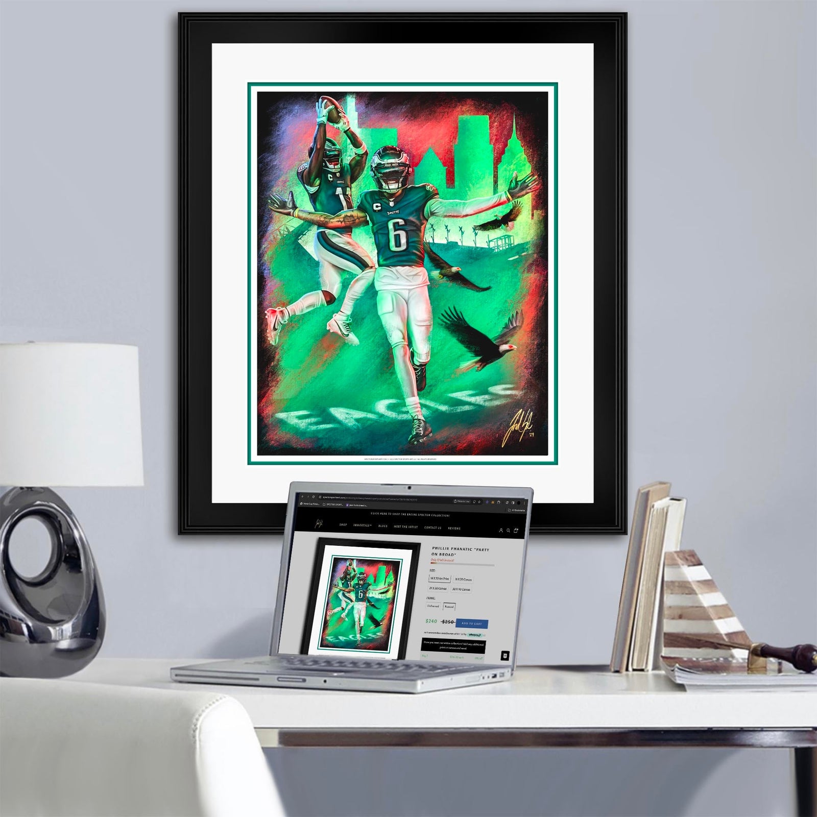 "Devonta Smith & AJ Brown 'DUPLEX'" Art Piece