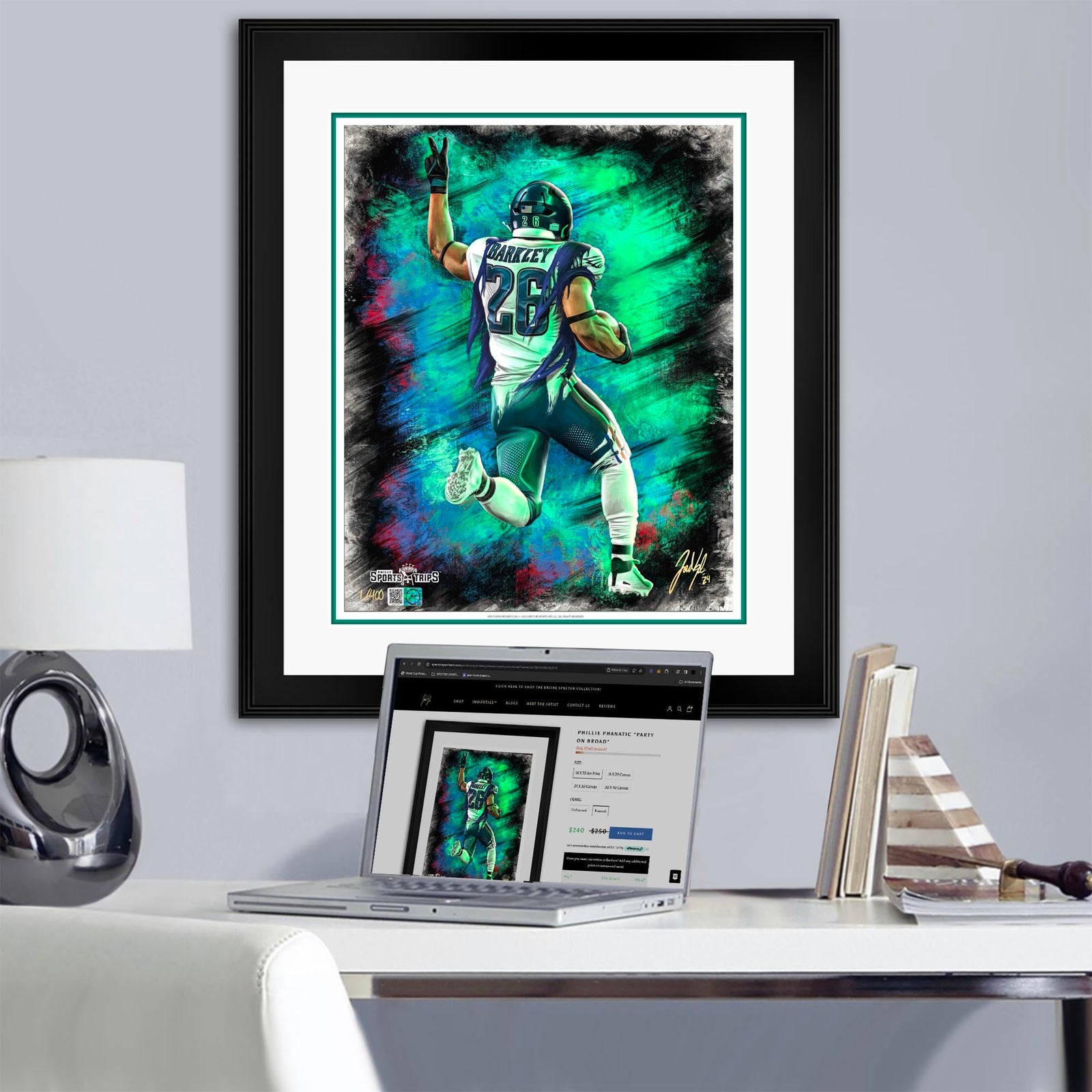 "Saquon Barkley 'HOMECOMING'" Art Piece