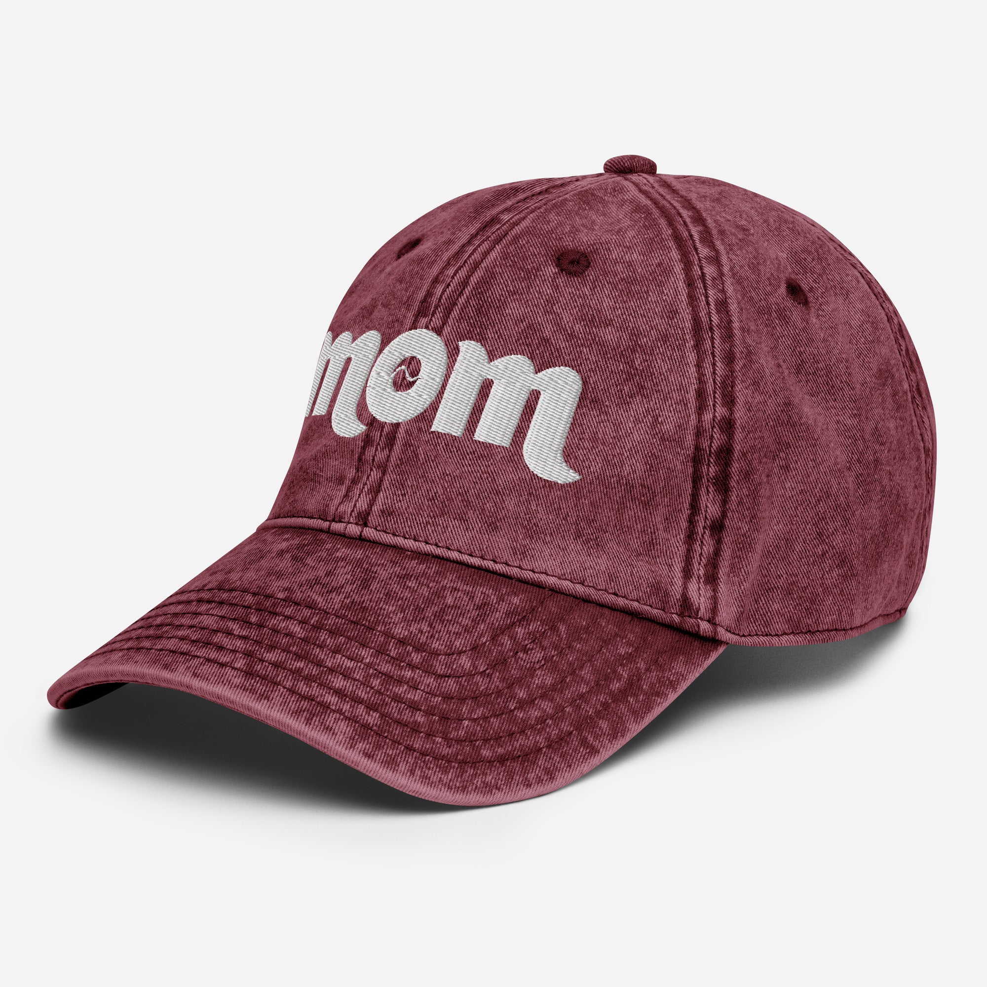 Distressed Baseball Cap, Vintage Embroidered Dad Hat, 100% Cotton 90s Retro Bad Bad Bad Graphic Embroidered Distressed Dad Hat  main image 3
