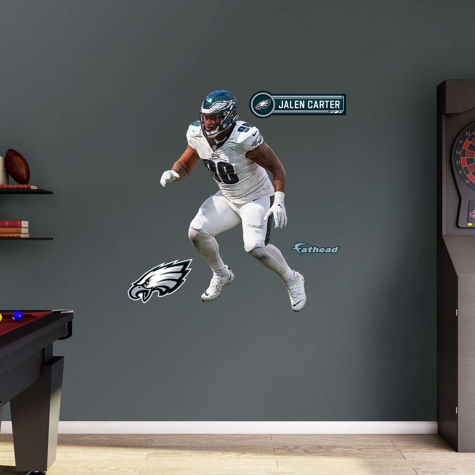 Jalen Carter - RealBig Collection - Official NFL - Philadelphia Eagles - Reusable Vinyl Wall Decals