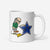 "Ben Franklin Whizzing on the Blue Star" Mug
