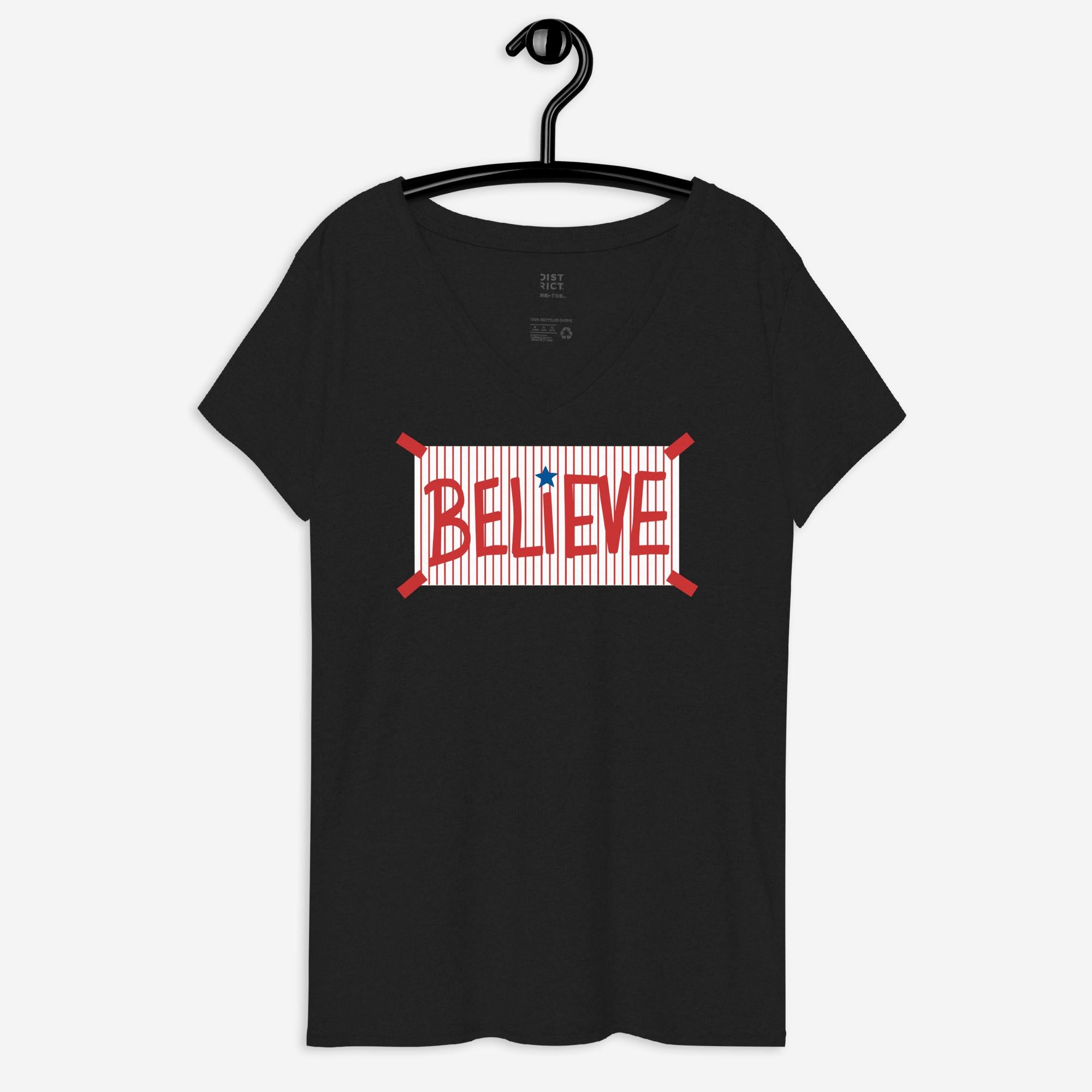 "Believe" Women's V-Neck Tee