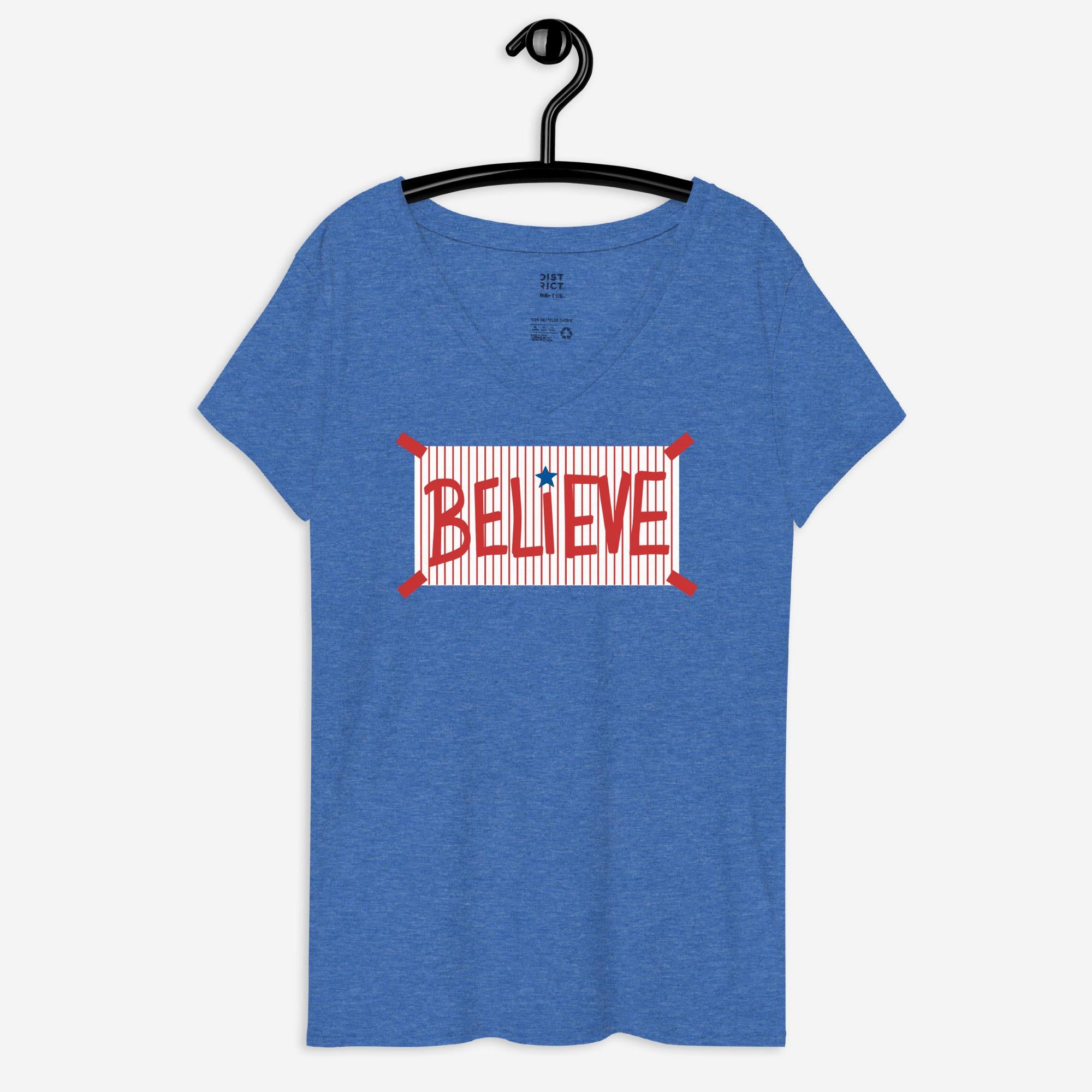 "Believe" Women's V-Neck Tee