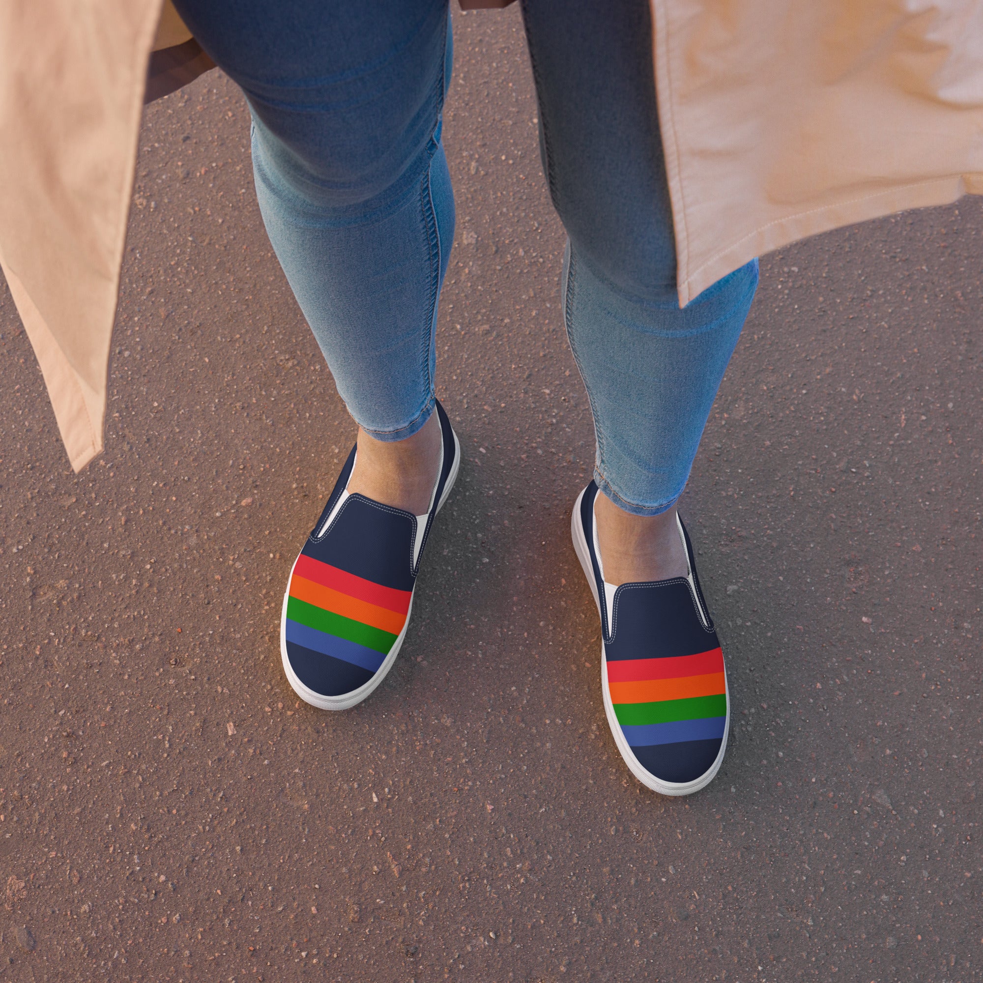 "The Spectrums" Women’s Slip-on Canvas Shoes
