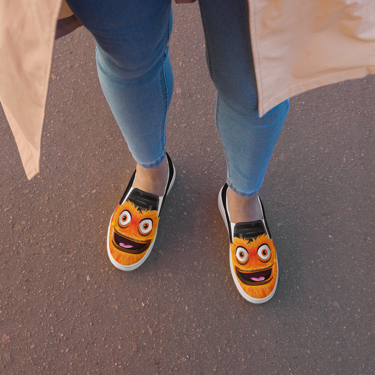 The "Ice Monsters" Women’s Slip-on Canvas Shoes