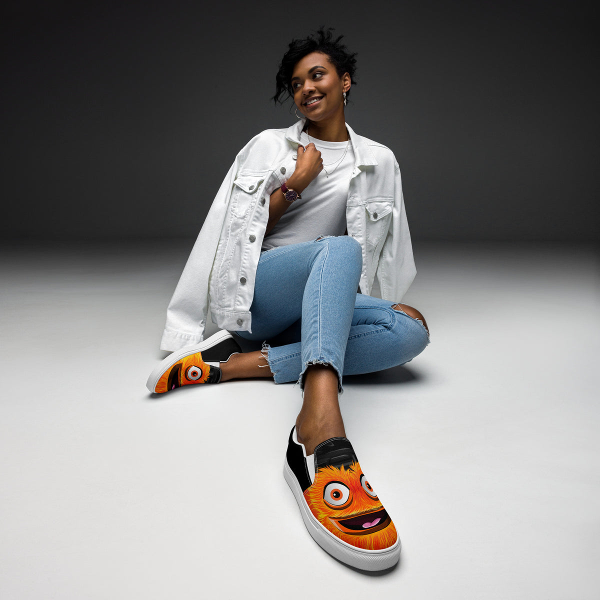 The "Ice Monsters" Women’s Slip-on Canvas Shoes