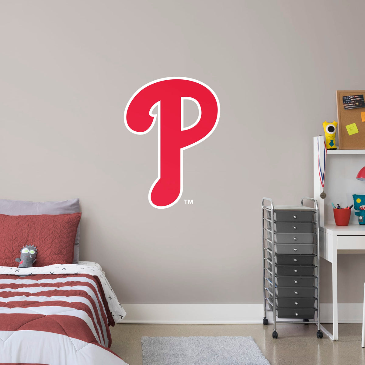 Philadelphia Phillies - RealBig Alternate Logo Collection - Official MLB - Reusable Vinyl Wall Decals