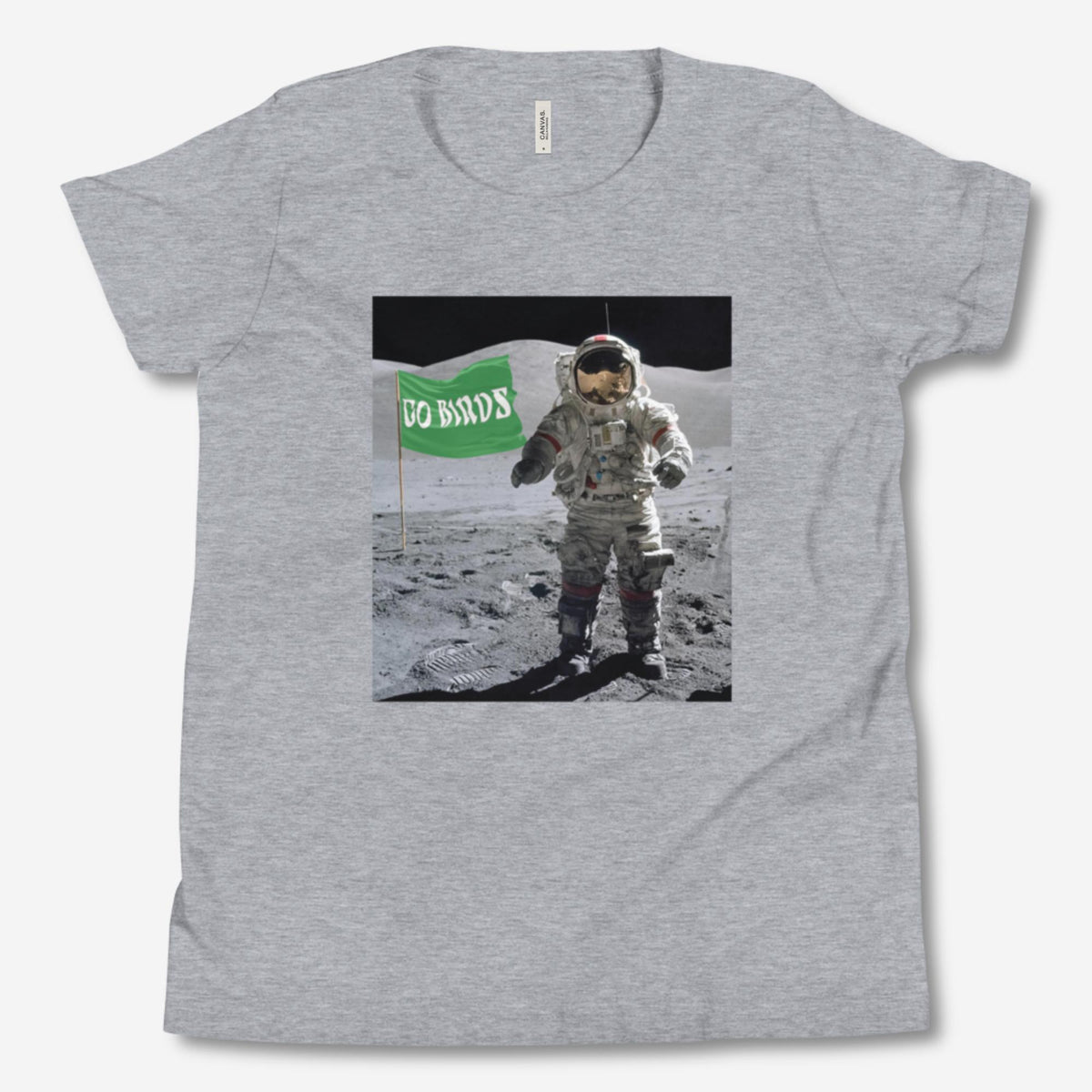 "Moon Man Birds Fan" Youth Tee