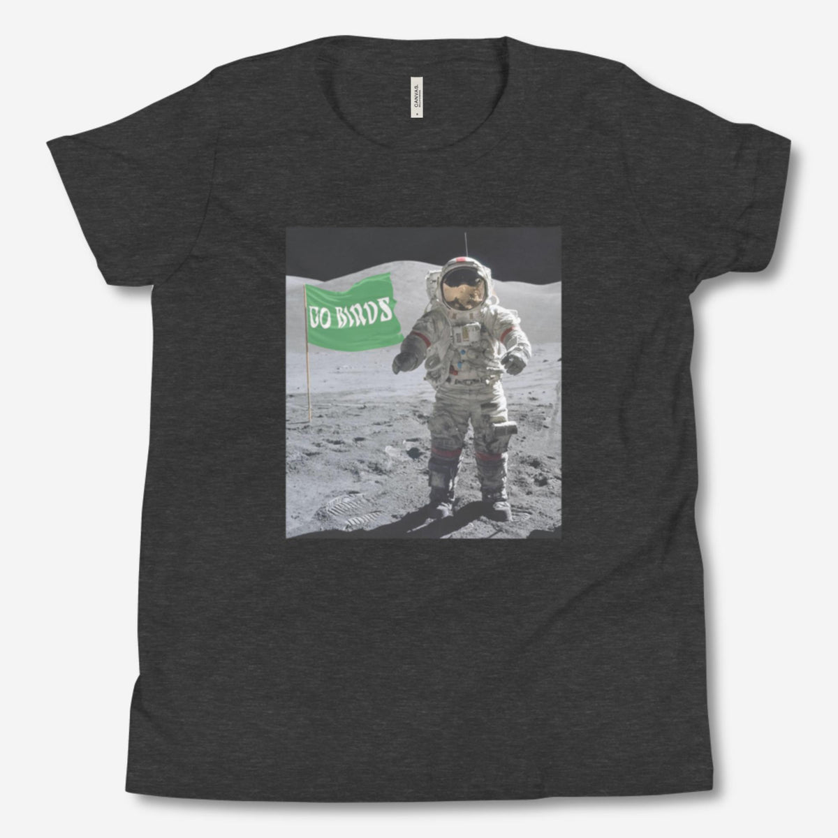 "Moon Man Birds Fan" Youth Tee