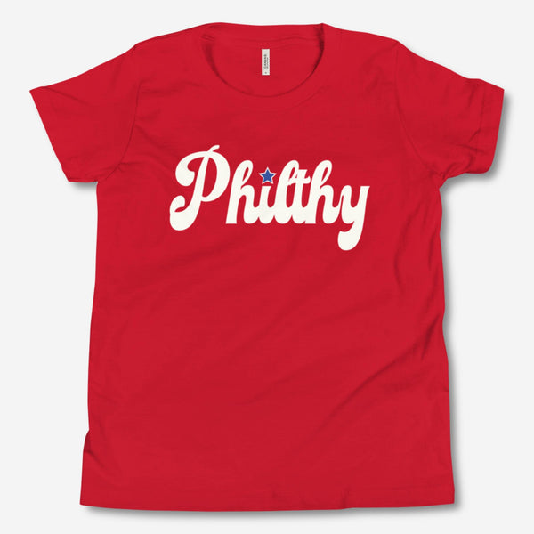 Philadelphia Phillies Youth Philthy Tshirt Medium / Heather Gray