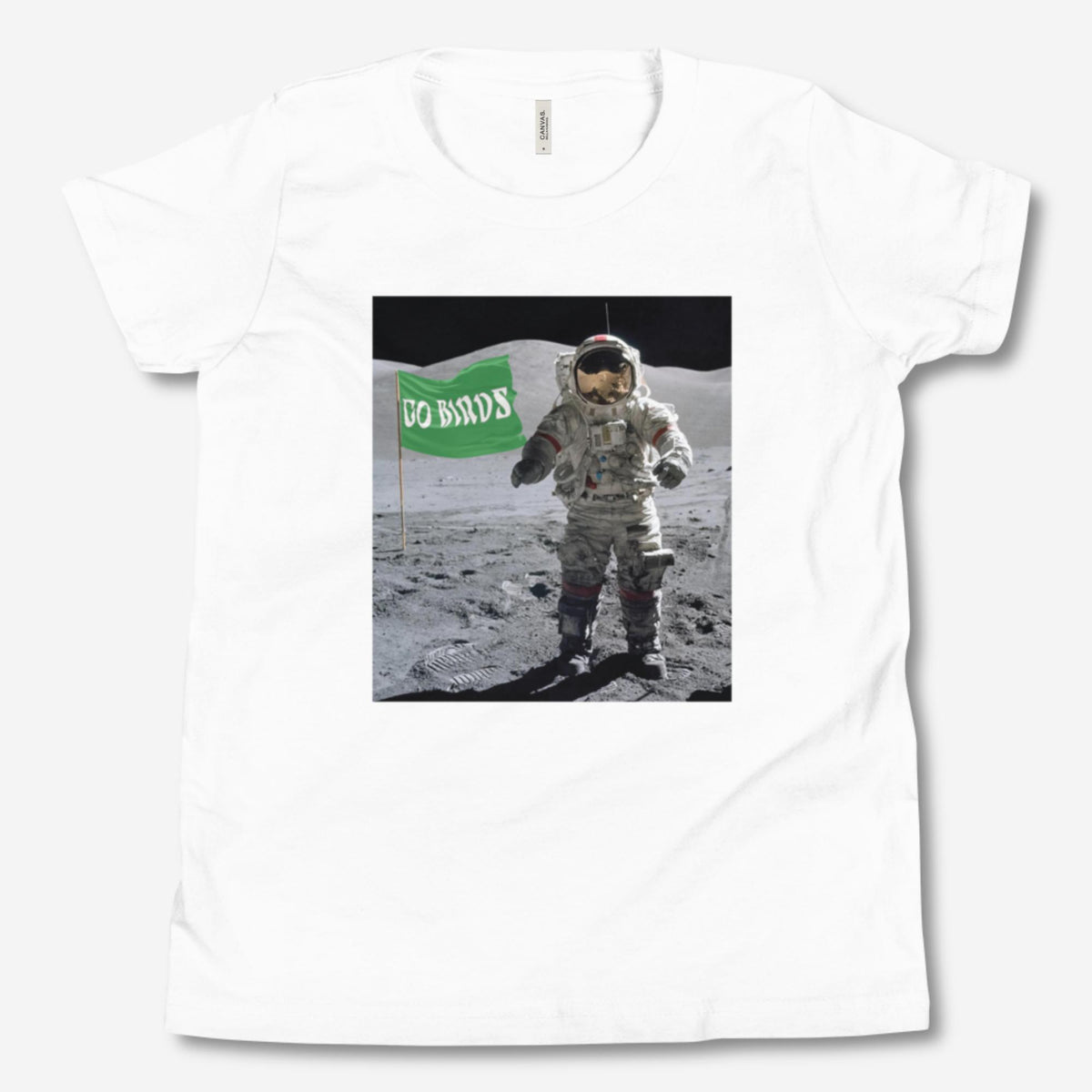 "Moon Man Birds Fan" Youth Tee