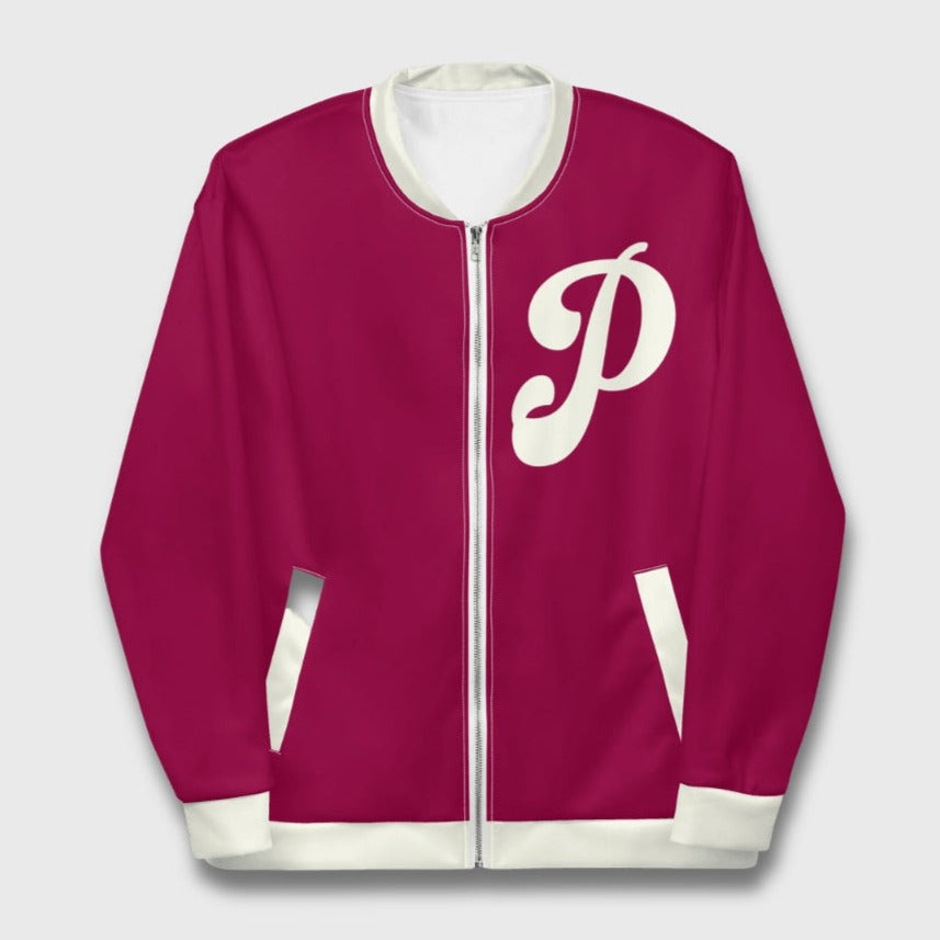 &quot;Old School Maroon Philadelphia Baseball&quot; Premium Track Jacket