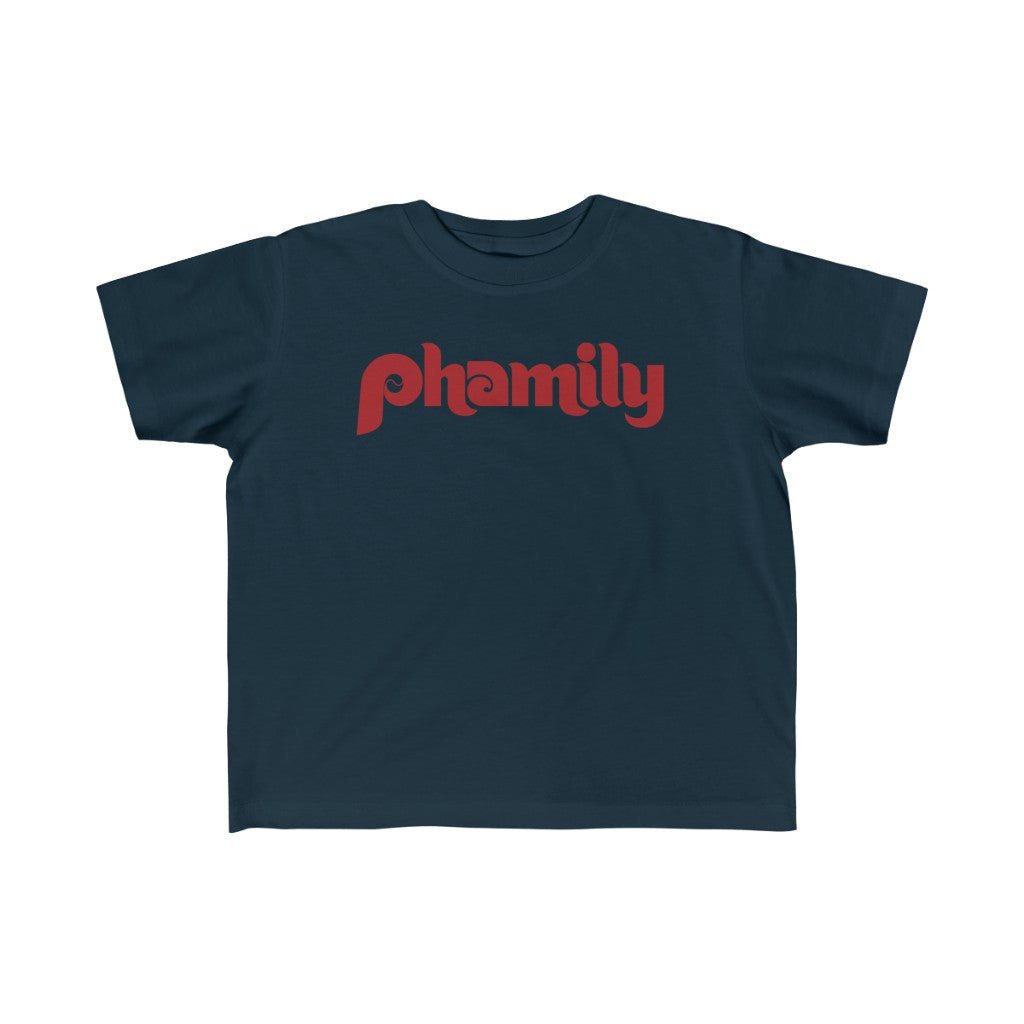 phamily T-Shirt | Philadelphia Phillies Inspired | phillygoat Ocean Blue / 2XL