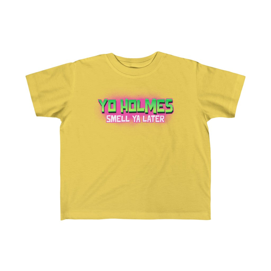 Fresh Prince of Bel-Air yo holmes smell ya later yellow kids t-shirt from Phillygoat
