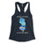 Jersey Shore state of mind midnight navy blue womens racerback tank top from Phillygoat