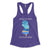 Jersey Shore state of mind purple womens racerback tank top from Phillygoat