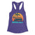 Life is better down the shore Jersey Shore purple womens racerback tank top from Phillygoat