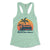 Life is better down the shore Jersey Shore mint green womens racerback tank top from Phillygoat