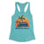 Life is better down the shore Jersey Shore tahiti blue womens racerback tank top from Phillygoat
