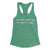 Philadelphia Eagles no one likes us we don't care kelly green womens racerback tank top from Phillygoat