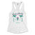 South Philly Suff Club funny womens white racerback tank top from Phillygoat