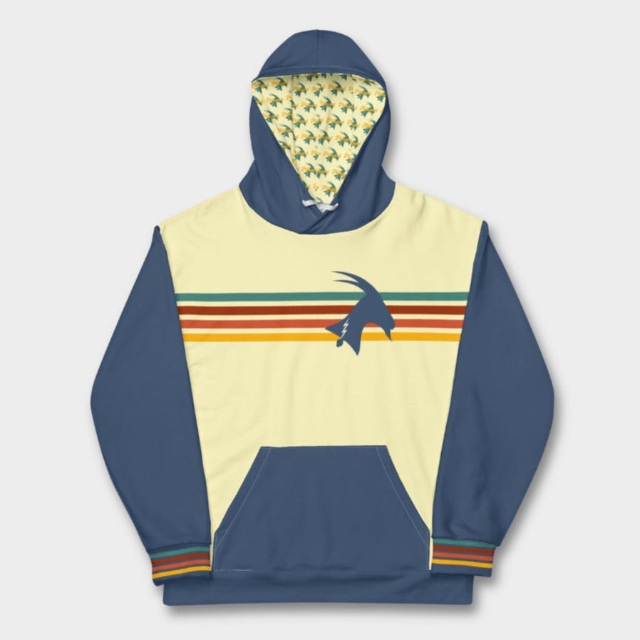 Phillygoat Retro Lines Hoodie | Philadelphia Xs