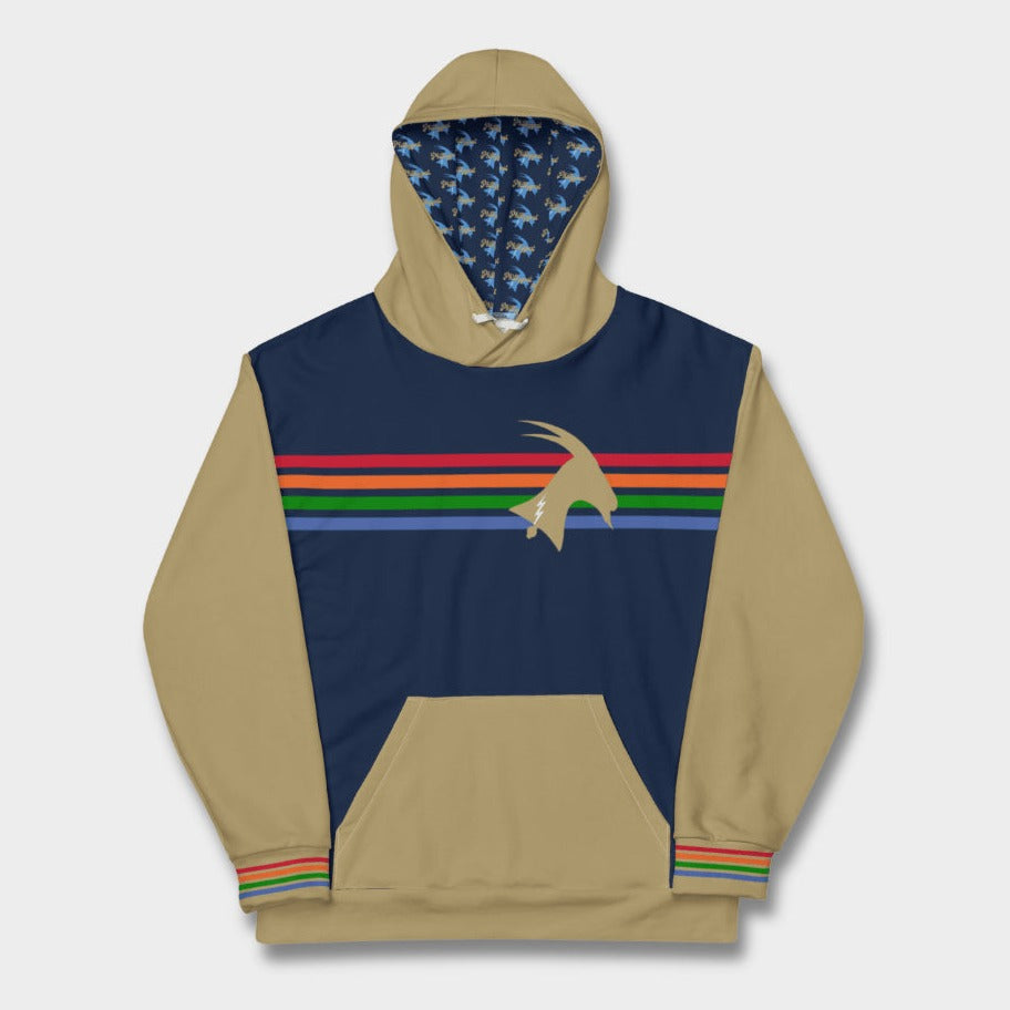 &quot;Phillygoat Spectrum Vibes&quot; All-Over Hoodie