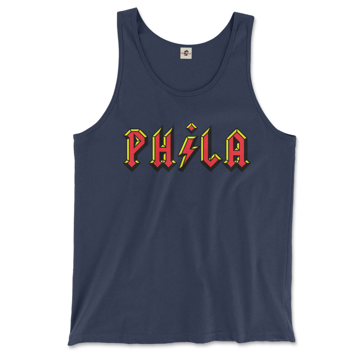 philadelphia acdc phila navy blue tank top from phillygoat