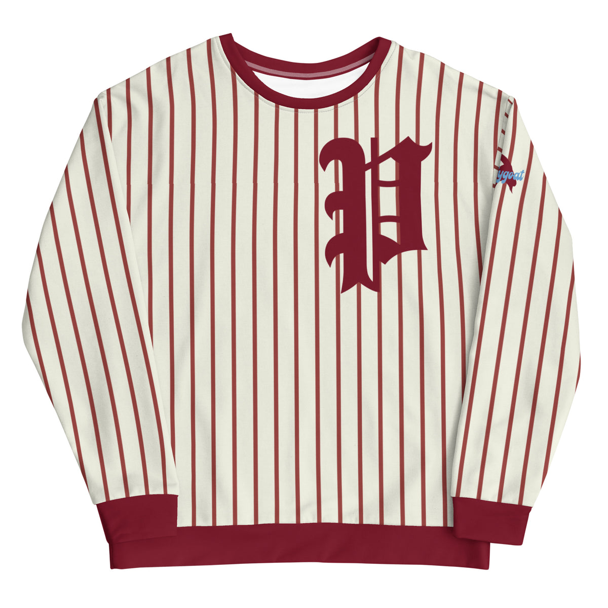&quot;Old School Pinstripe Philadelphia Baseball&quot; All-Over Sweatshirt