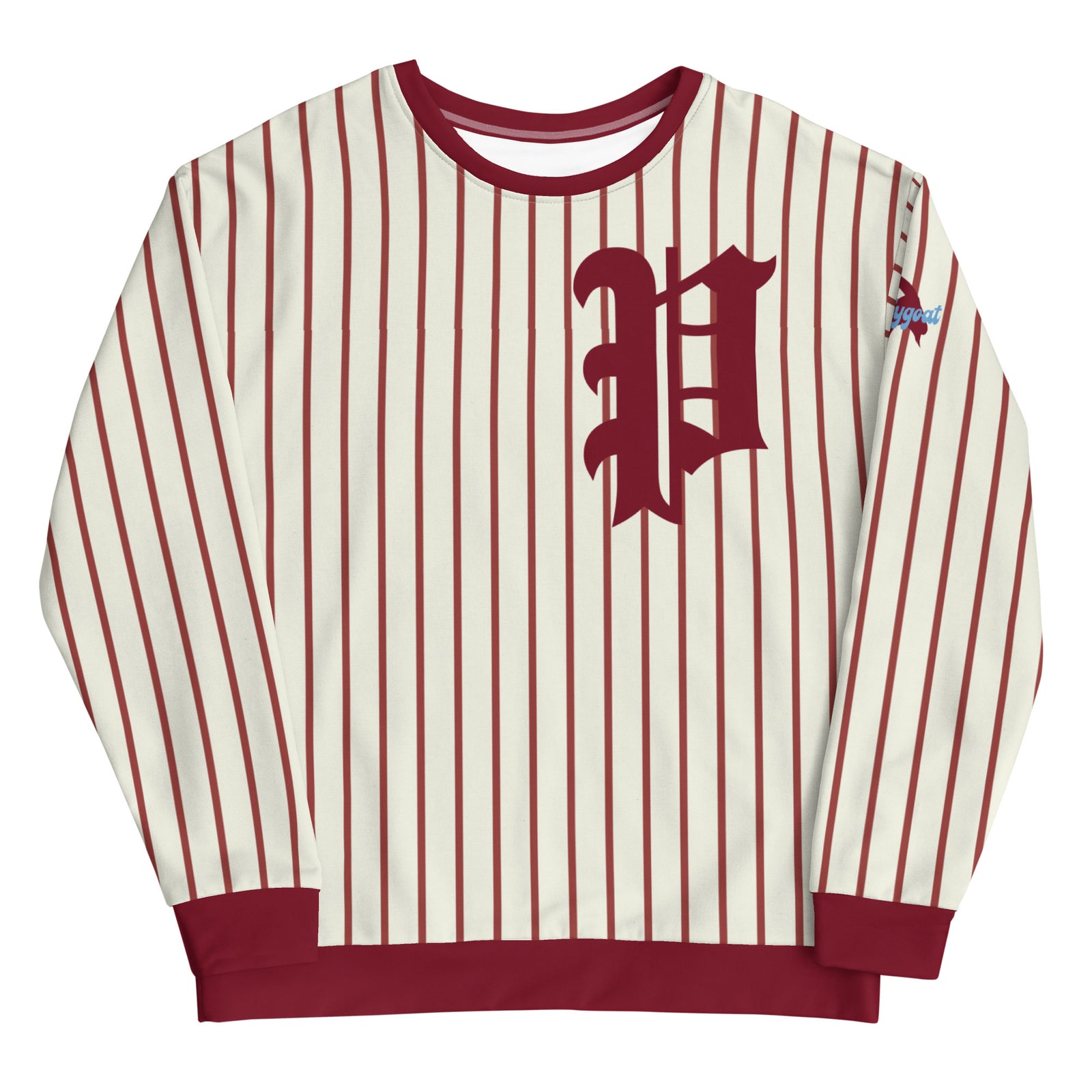 "Old School Pinstripe Philadelphia Baseball" All-Over Sweatshirt