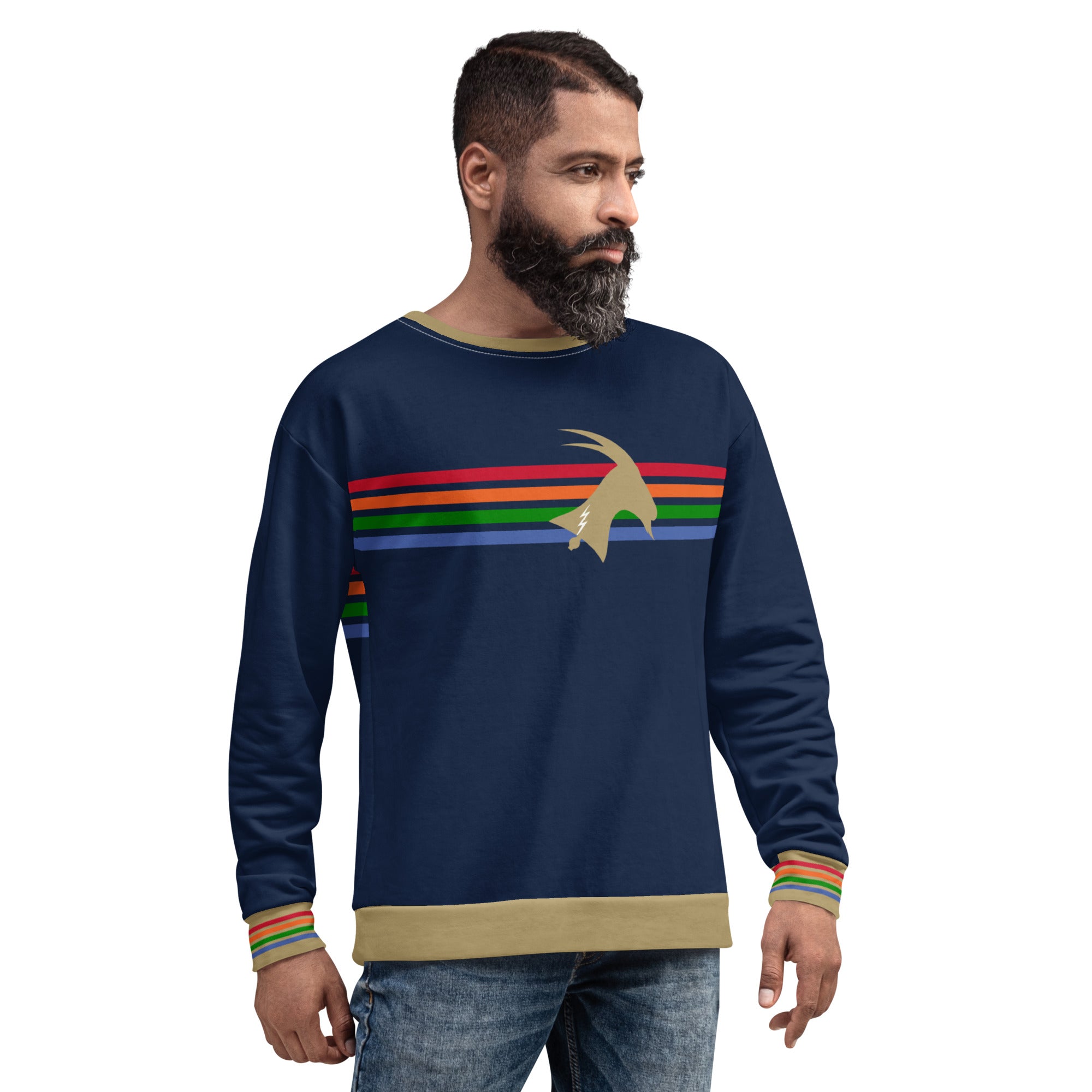 "Phillygoat Spectrum Vibes" All-Over Sweatshirt