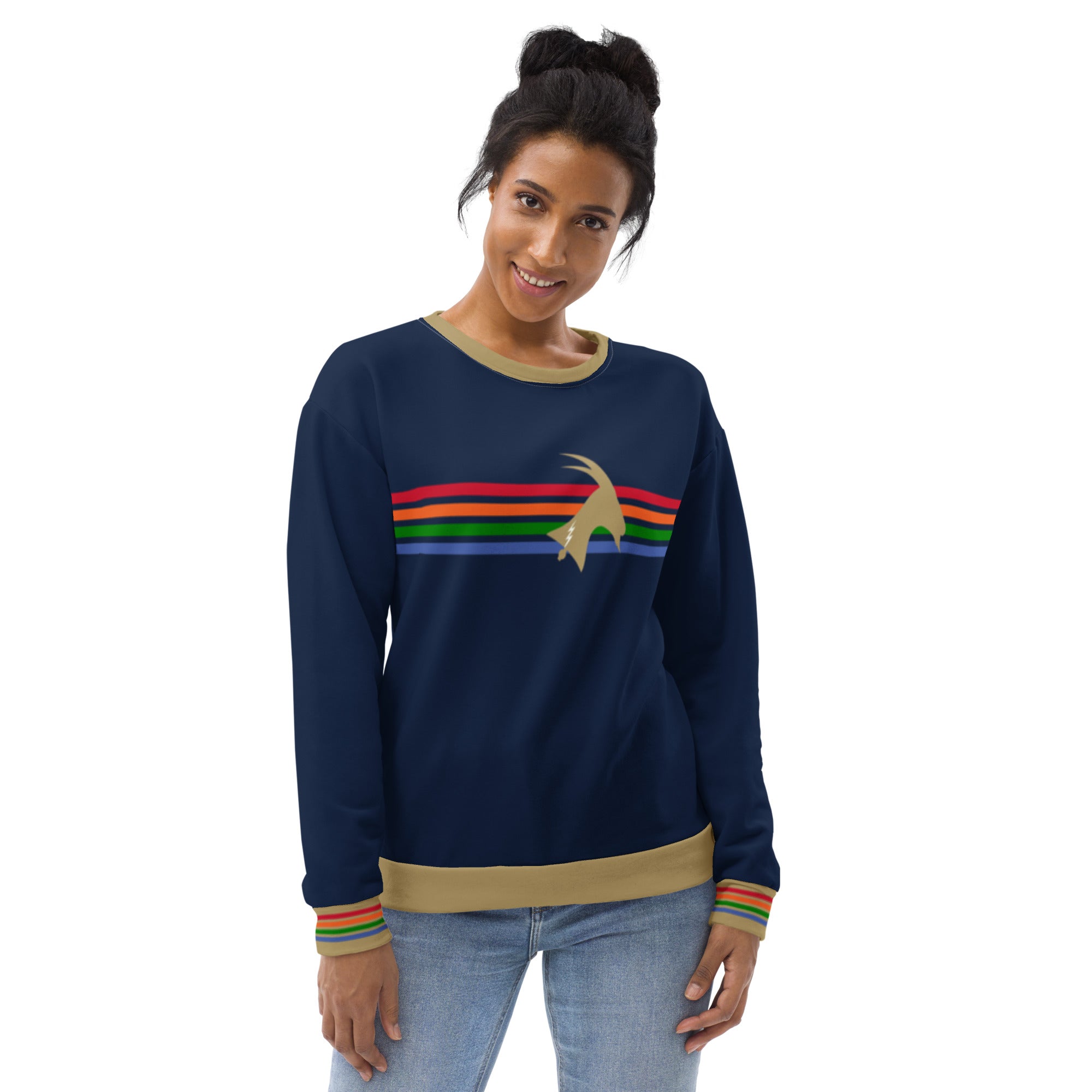 "Phillygoat Spectrum Vibes" All-Over Sweatshirt