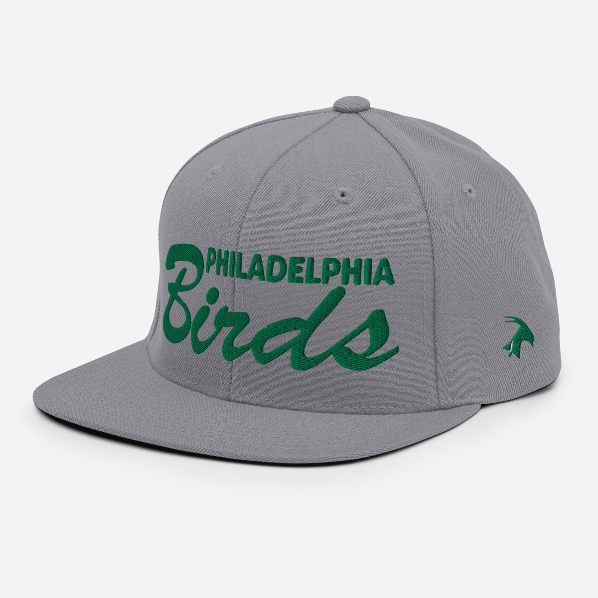 Mitchell & Ness Philadelphia Eagles Basic Vintage Logo Adjustable Hat -  Silver