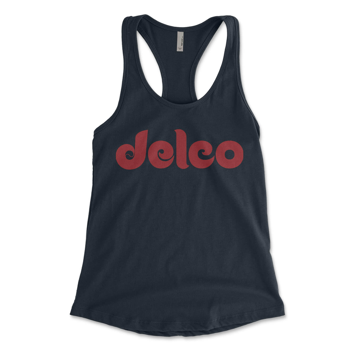 Delco midnight navy blue womens racerback tank top from Phillygoat
