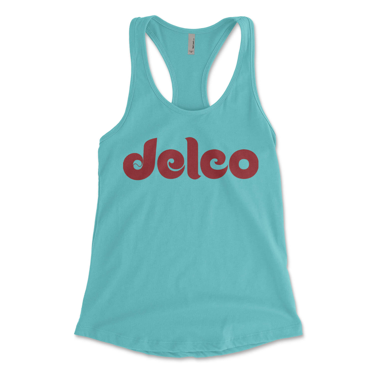 Delco tahiti blue womens racerback tank top from Phillygoat