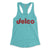 Delco tahiti blue womens racerback tank top from Phillygoat